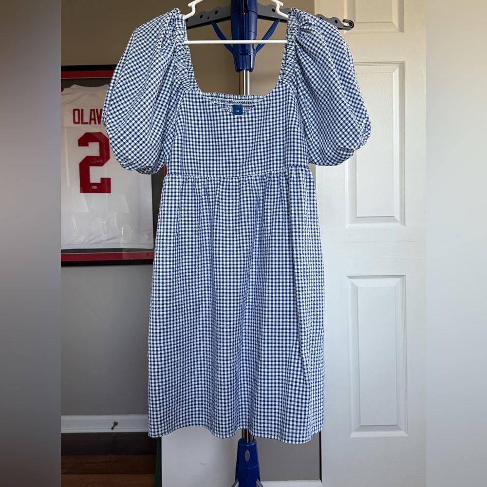 Blue spring dress